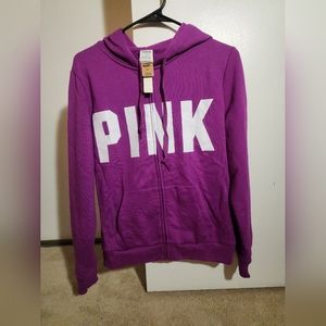 PINK Zippered Hoodie